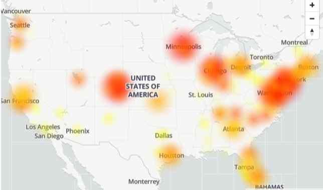 Comcast Outage Map Ct Updated Comcast Xfinity Outage Comcast Internet Down Not Working Digistatement