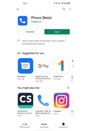 Google Phone app