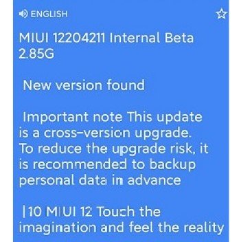 MIUI 12 closed beta update