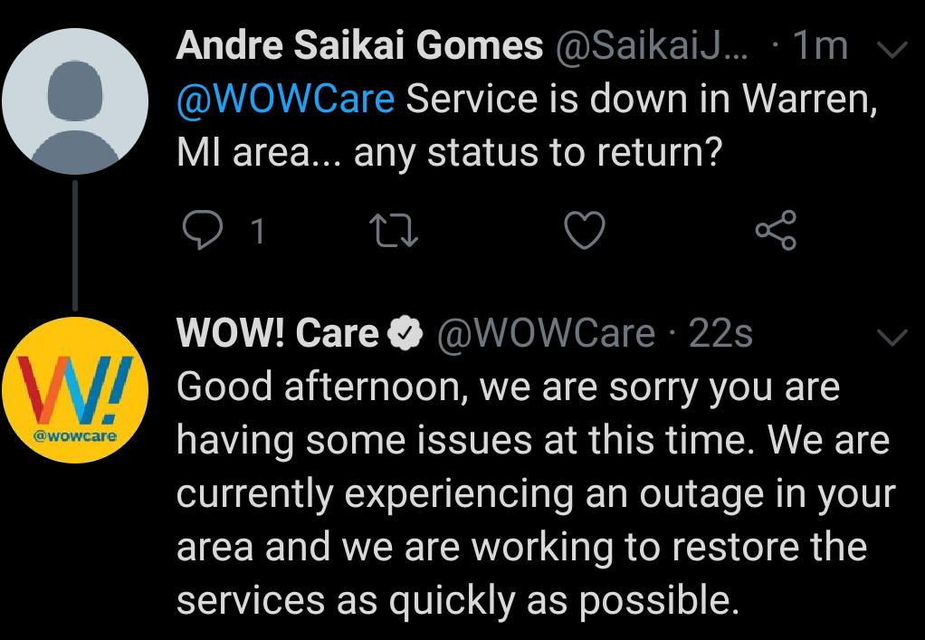 Wow Internet Outage Near Me May 1] Wow Outage : Wow Internet Down (Not Working) (Wow Service Down) -  Digistatement