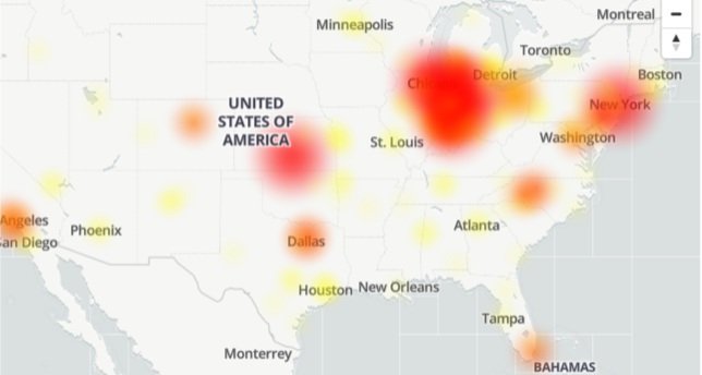 TMobile Outage : TMobile service down (No service, No signal) for many users