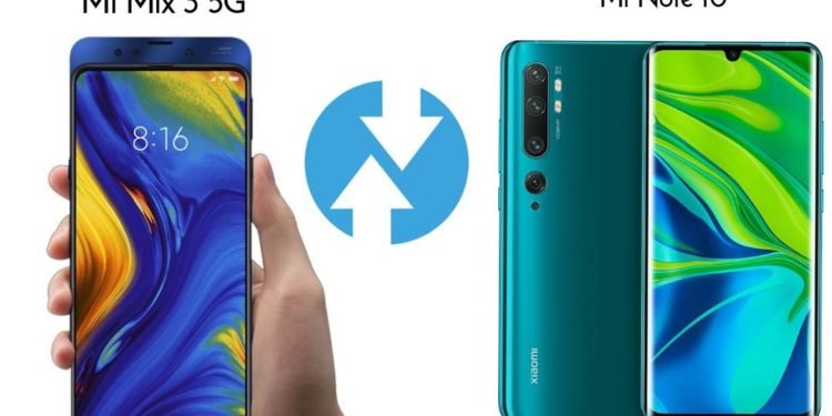 Download TWRP for Xiaomi Mi Note 10 and Mi Mix 3 5G [Official]