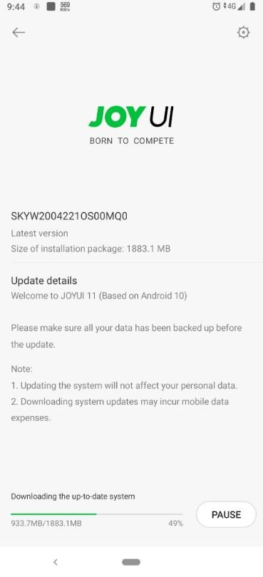 Black Shark 2 Android 10