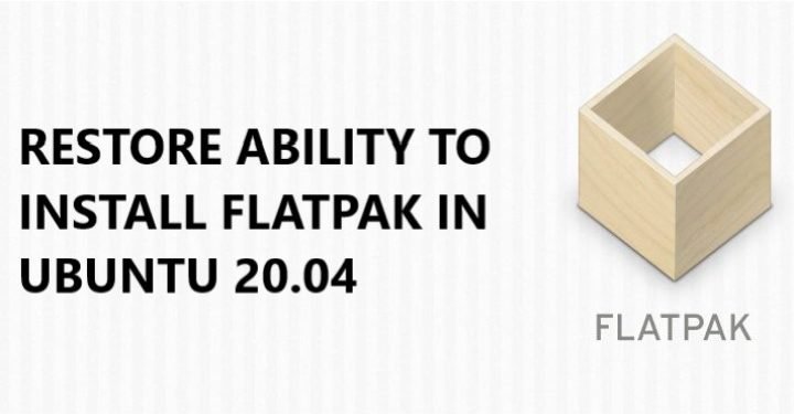 Flatpak apps in Ubuntu 20.04