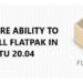 Flatpak apps in Ubuntu 20.04