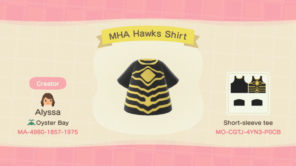 Animal Crossing: New Horizons- My Hero Academia Custom Design And QR