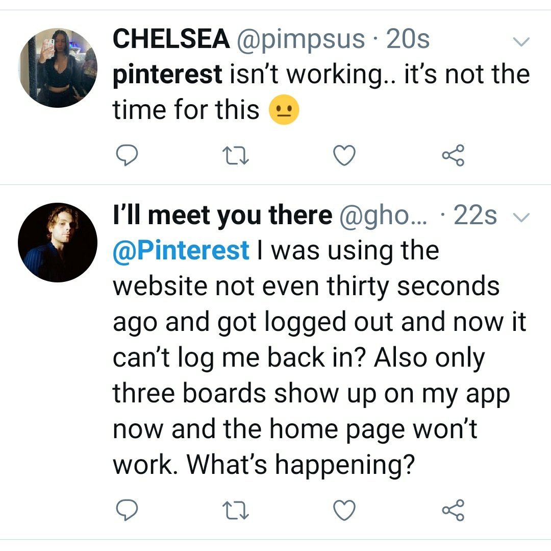 Pinterest down - App & website down, login not working for many users -  DigiStatement