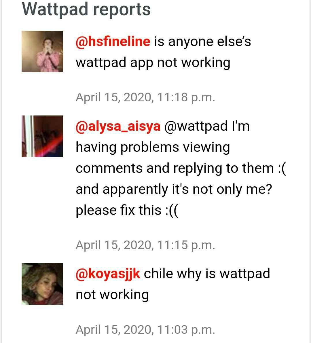 wattpad down