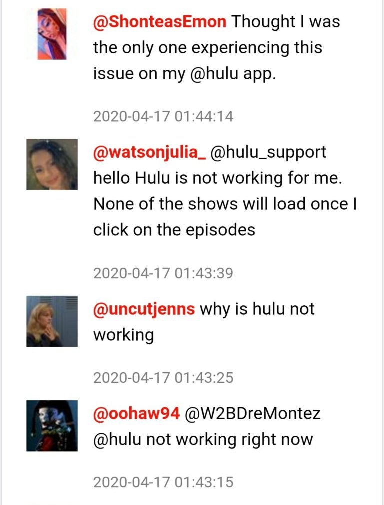 Hulu outage Down in many locations, video streaming not working
