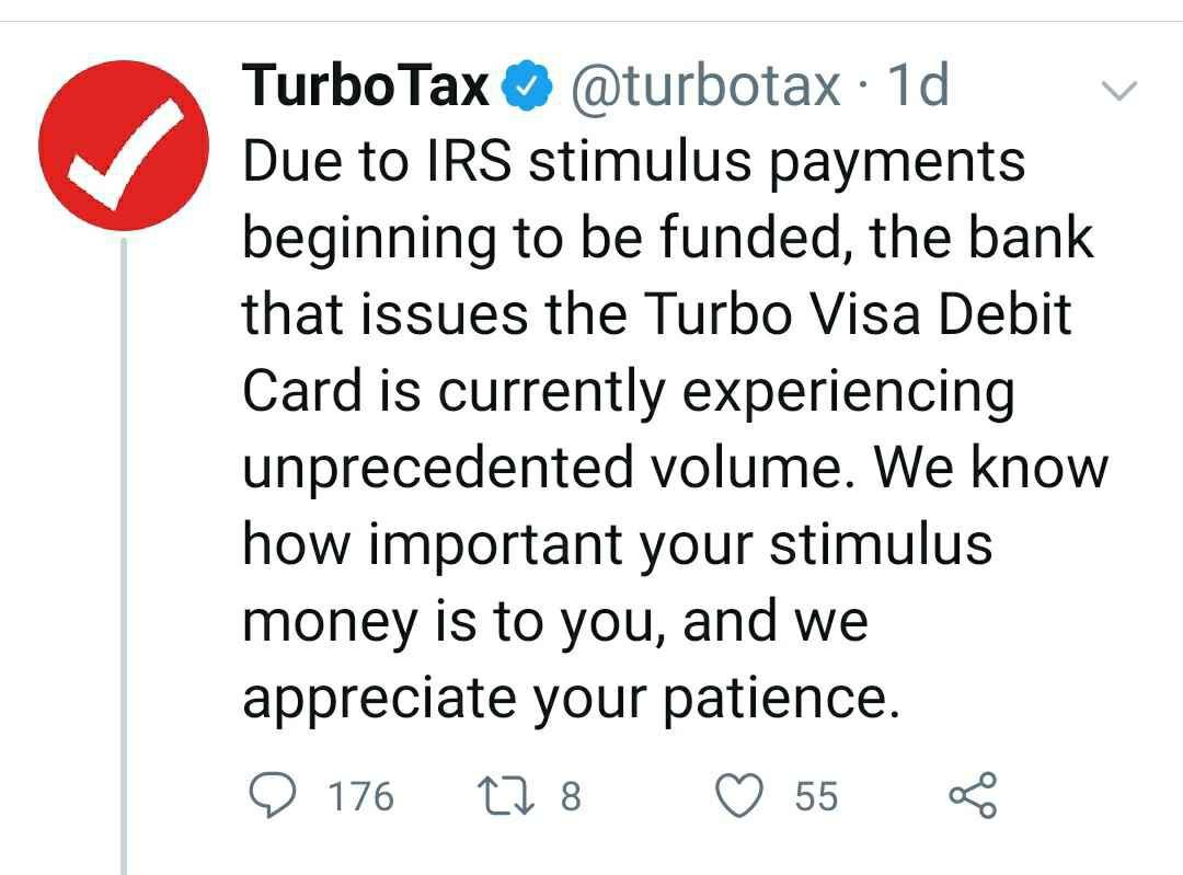 turbotax stimulus check delay