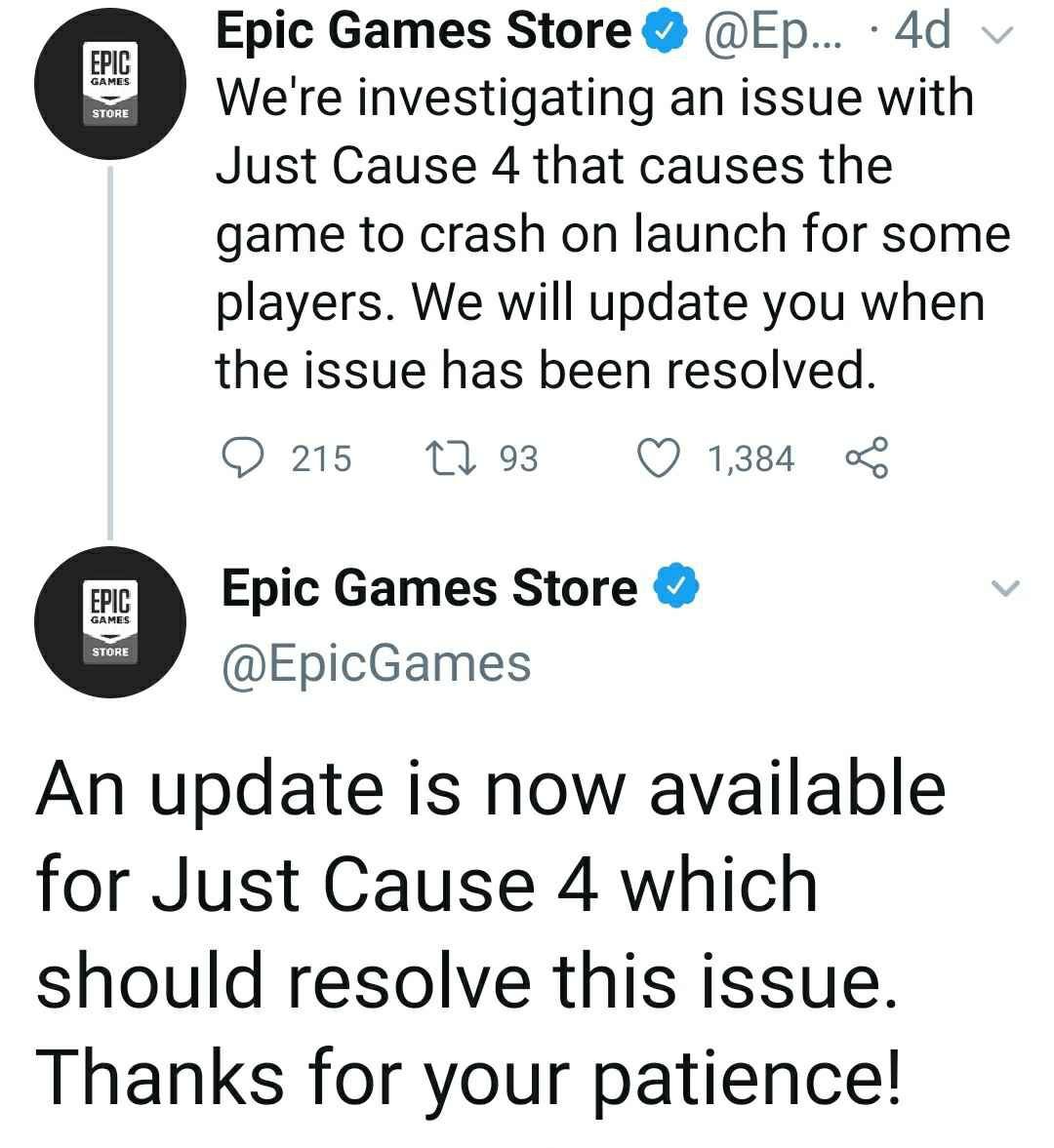 just cause 4 crashing