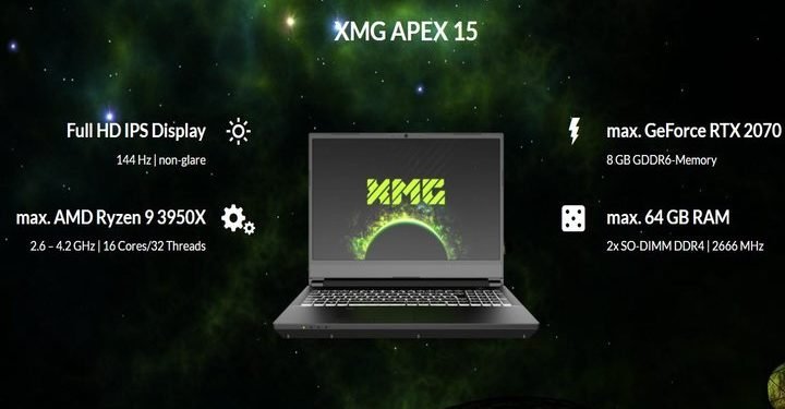 XMG Apex 15
