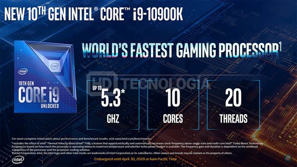 Intel 10th Gen Comet Lake S