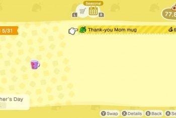Animal Crossing New Horizons Mother’s Day Guide- How To Get Mom’s Mug