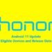 Honor Android 11 Update