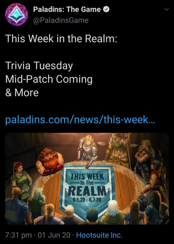 Paladins Twitter