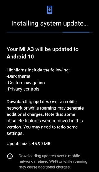 Xiaomi Mi A3 June Update