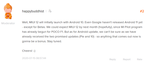 POCO F1 MIUI 12