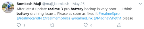 Realme 3 Pro battery drain issue