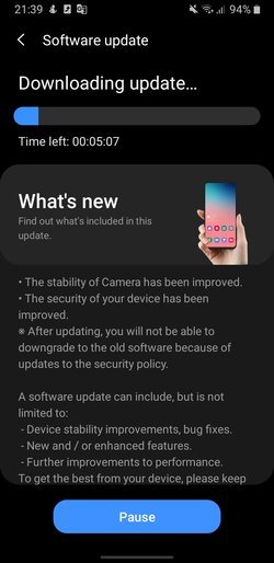 Galaxy J6 June Update 2020