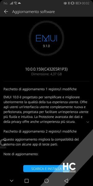 Huawei Mate 10 Pro EMUI 10 Update