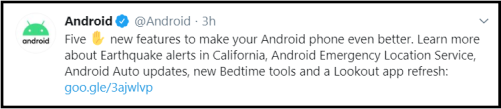 New Android features