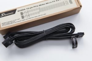 12-Pin Power connector from Seasonic for GeForce RTX 30 series.