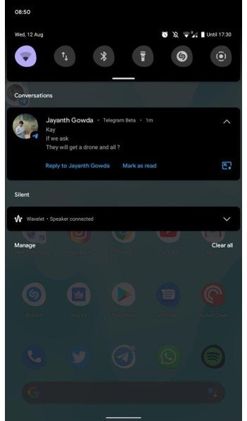 telegram chat bubbles android 13