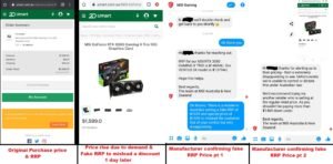 Conversation regarding the overpriced MSI GeForce RTX 3080