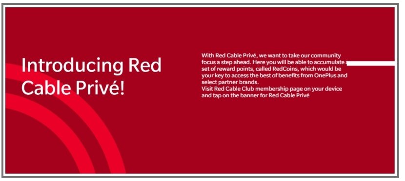 OnePlus Red Cable Club Privé is Live Now for users - DigiStatement