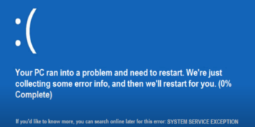 System Service Exception Windows Error