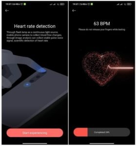 Interface for Heart Rate Detection on new MiHealth