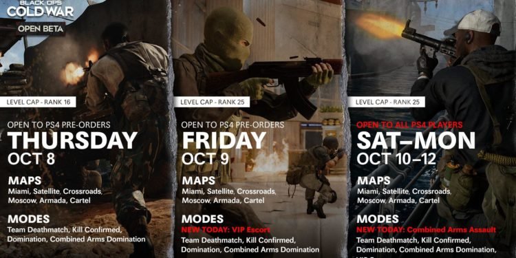 Blacks Ops Cold War Beta Schedule is Out Now!