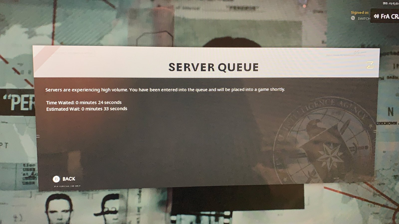 the call of duty: black ops cold war server is not available at this time