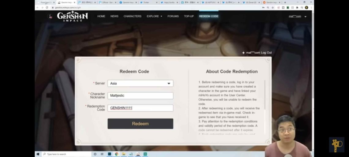 Genshin Impact New Promo code for Free 60 Primogems & 10K Mora listed