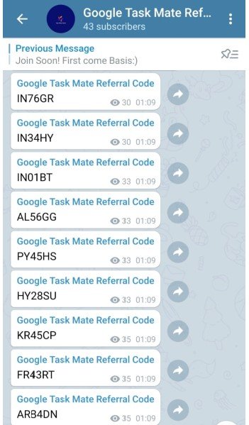 Task Mate codes
