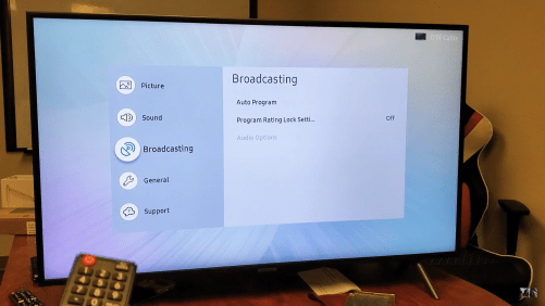 Samsung broadcasting issue