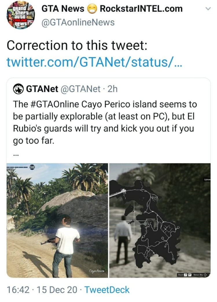 GTA 5 Online Cayo Perico Island Free Roam is partially available