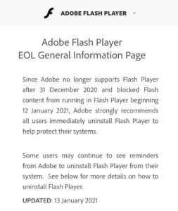 adobe flash player help center