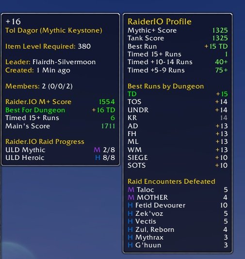 wow raider io addon