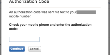 Bank of America authorization code