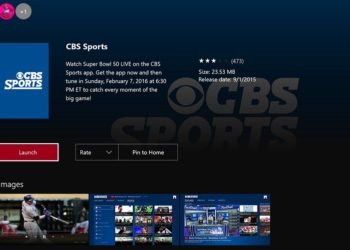 CBS Sports App on Xbox One