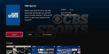 CBS Sports App on Xbox One