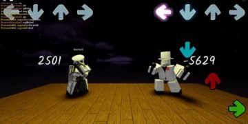 Basically FNF Roblox gameplay