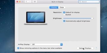 Screen where you can detect displays