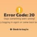 Prodigy Error Code 20