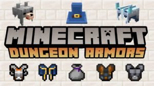 Minecraft MC Dungeons Armors mod updated to version 1.3.7