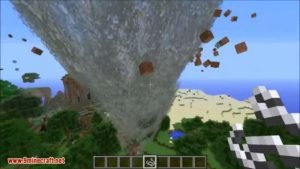 Minecraft Weather Mod in action