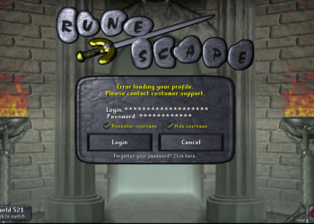 Runescape Error Loading your profile