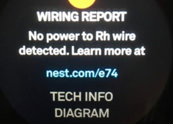Nest Error E74